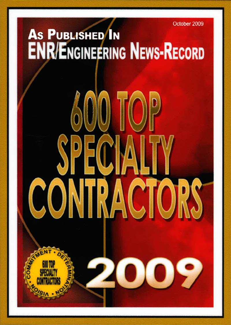 2009 – 600 Top Specialty Contractors – Engineering News-Record