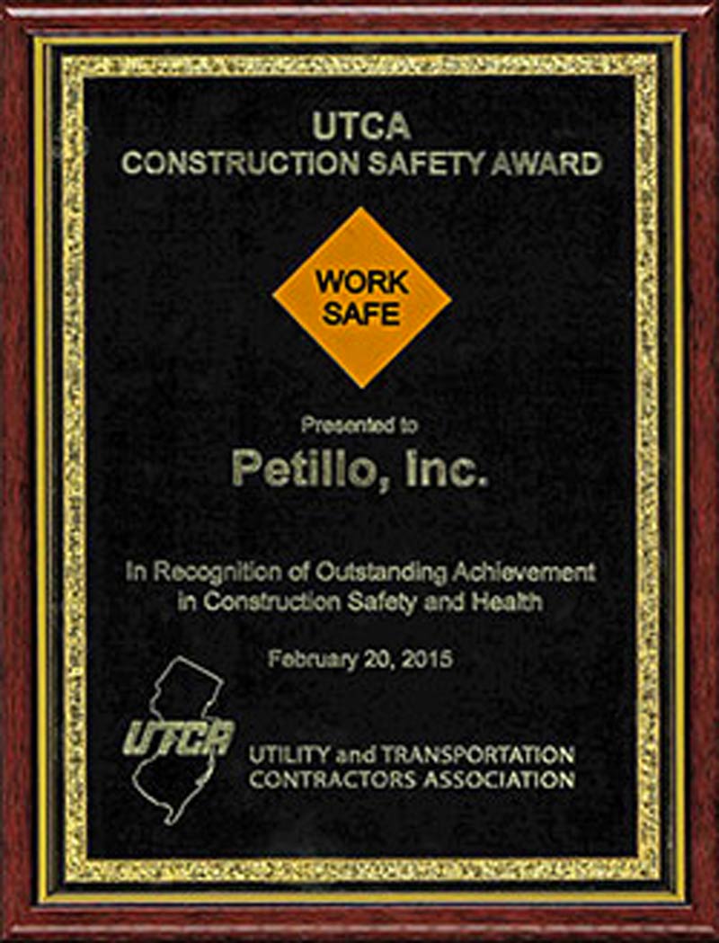 2015 - UTCA Construction Safety Award