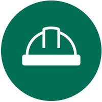 Safety First Hard Hat Icon