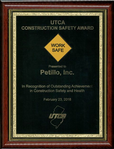 2018 – UTCA Construction Safety Award