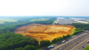 Grading and earthwork of the Interstate Boulevard Phase 2 project